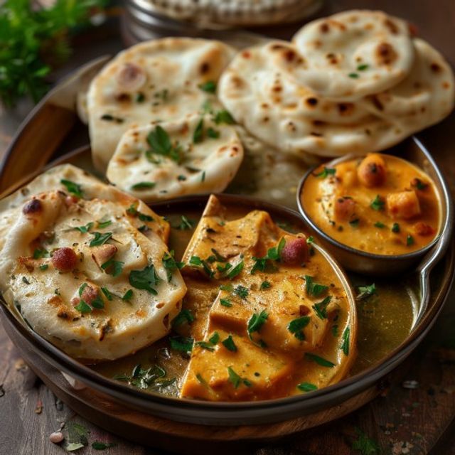 Paneer Butter Masala With 2Roti/ 1 Lachha/ 1Naan