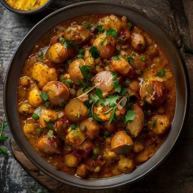 Aloo Gazar Matar
