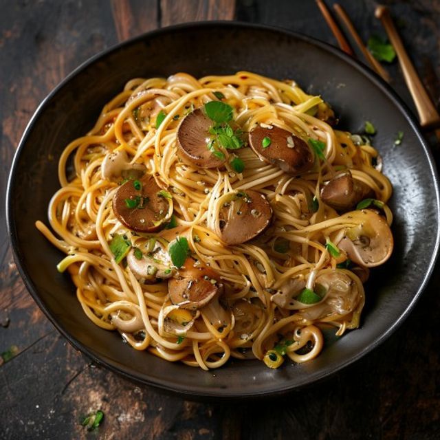 Mushroom Noodles