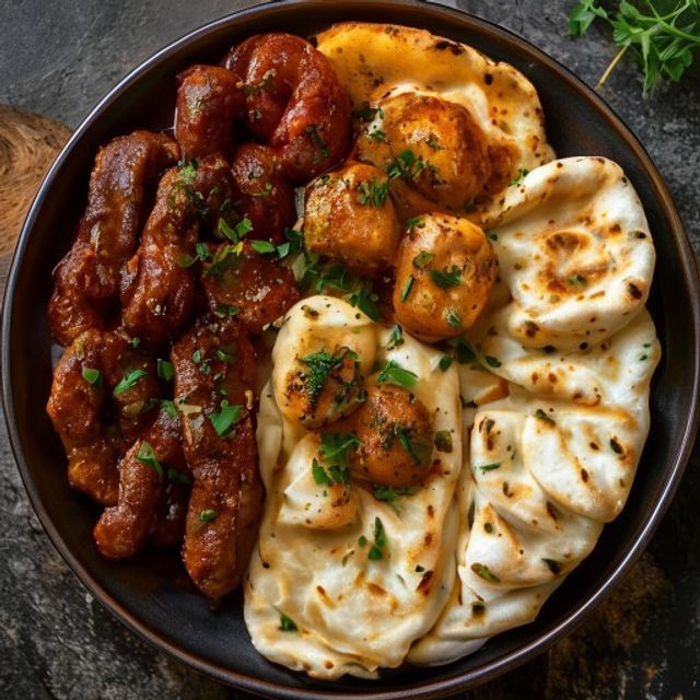 Soya Chaap Masala With 2Roti/ 1 Lachha/ 1Naan